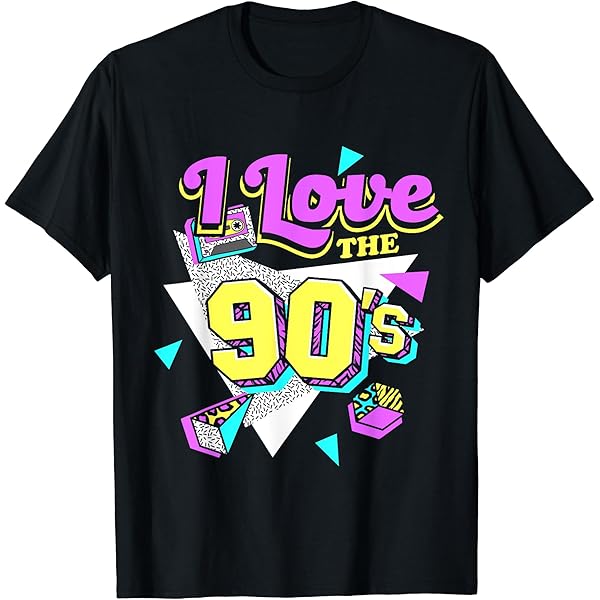 Amazon.com: I Love The 90's Retro T-Shirt T-Shirt : Clothing